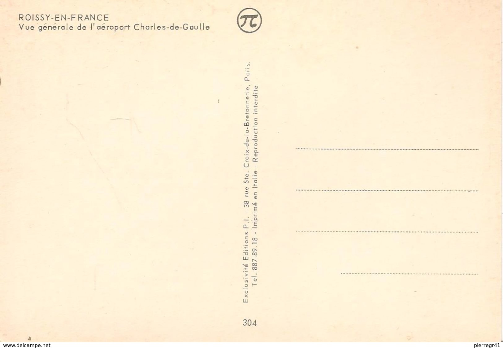 CPA-1975-Vue GENERALE De L AEROPORT-CHARLES DE GAULLE 1-Edit  P,I-N°304-TBE - Aeródromos
