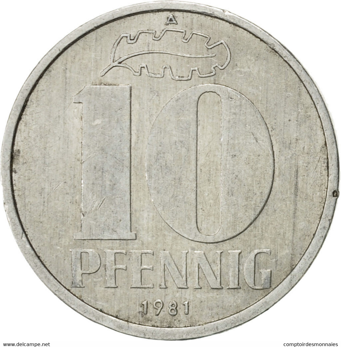 Monnaie, GERMAN-DEMOCRATIC REPUBLIC, 10 Pfennig, 1981, Berlin, SUP, Aluminium - 10 Pfennig