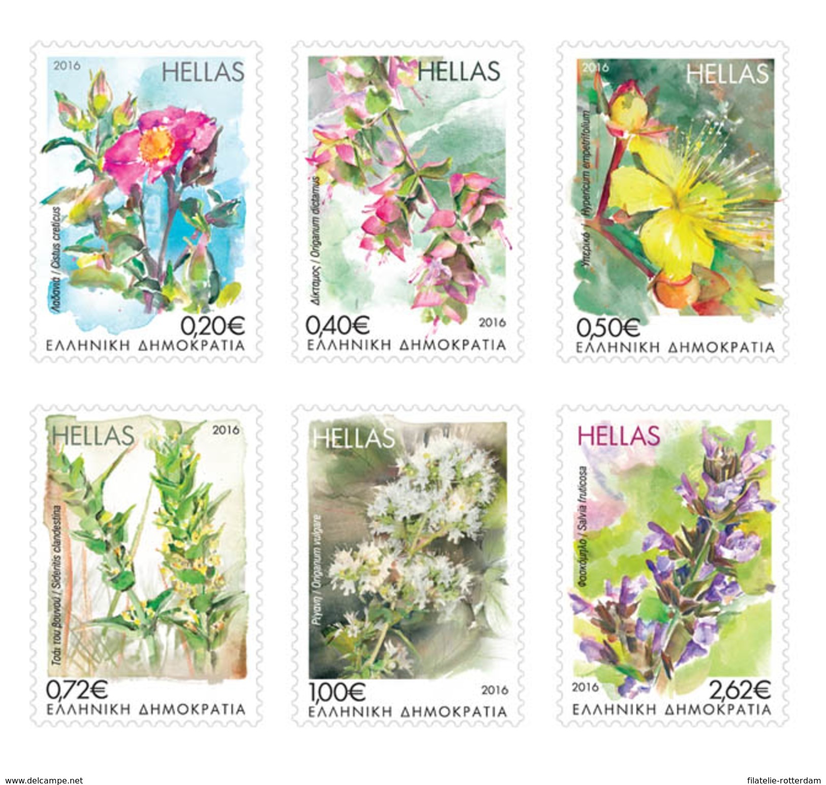 Griekenland / Greece - Postfris / MNH - Complete Set Bloemen 2016 - Ongebruikt