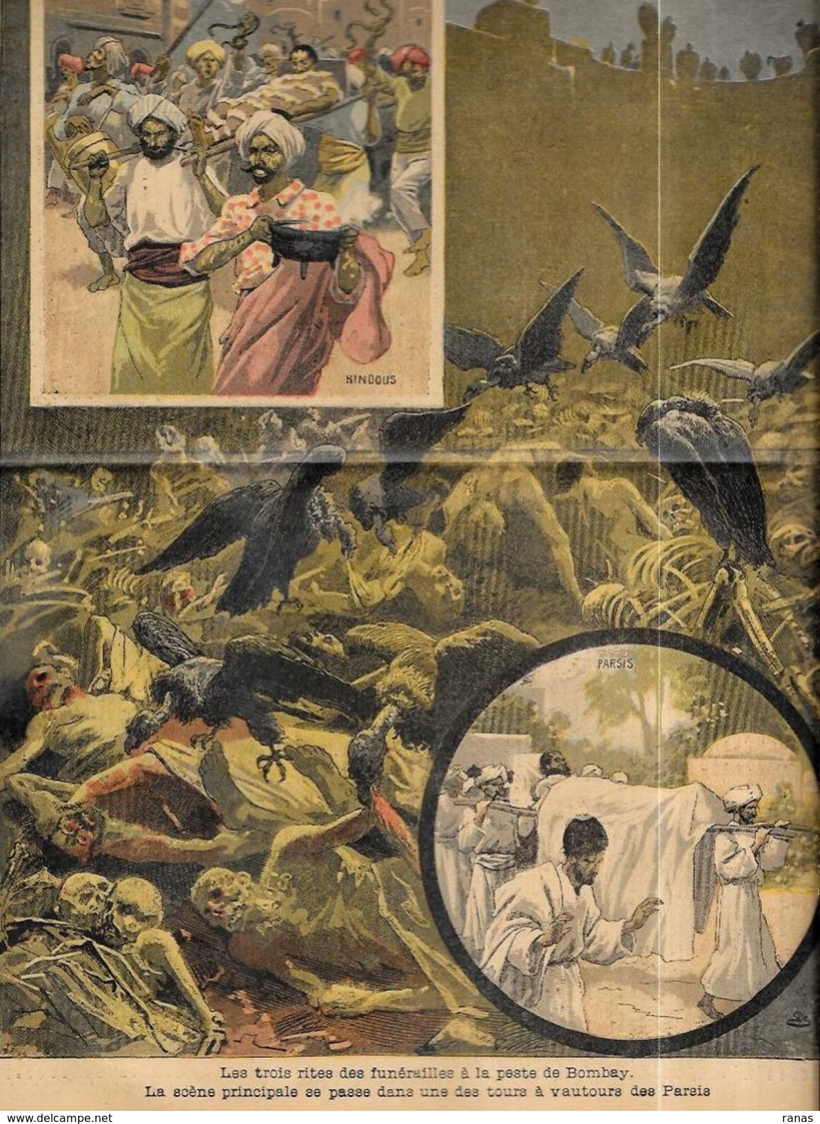 Revue Le Pélerin Anti Franc Maçonnerie Maçonnique N° 1049 De 1897 Diable école Peste INDE Bombay - 1850 - 1899