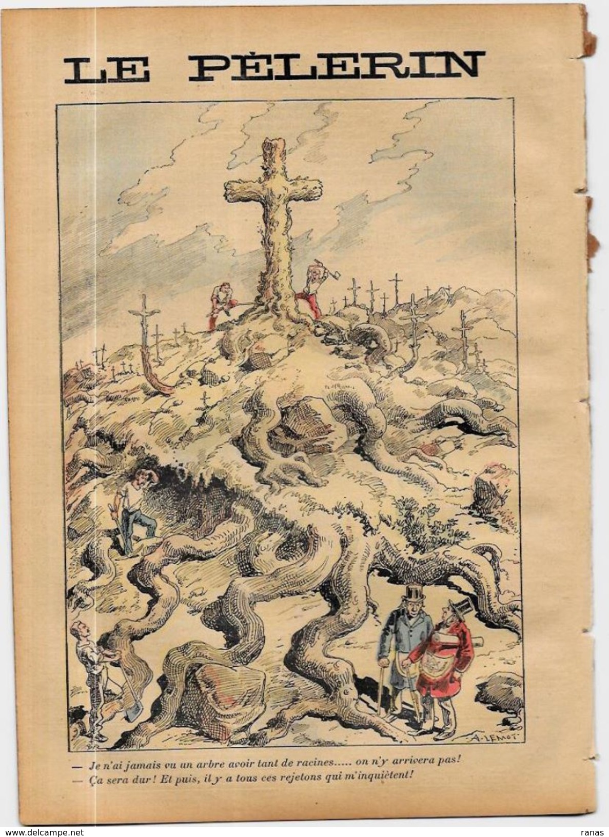 Revue Le Pélerin Anti Franc Maçonnerie Maçonnique N° 1060 De 1897 Catastrophe à Brousse - 1850 - 1899