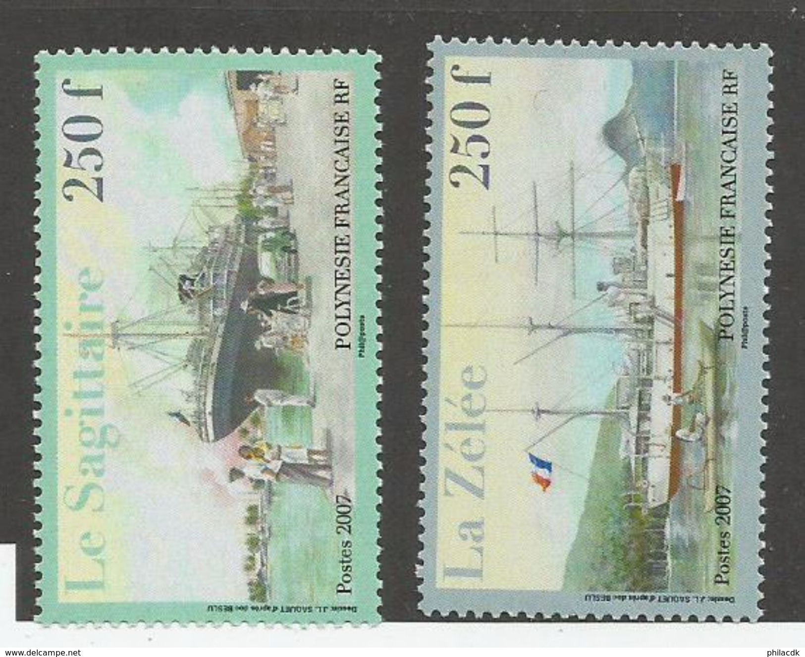 POLYNESIE FRANCAISE - N°YT 809/10 NEUFS** SANS CHARNIERE - COTE YT : 10&euro; - 2007 - Neufs