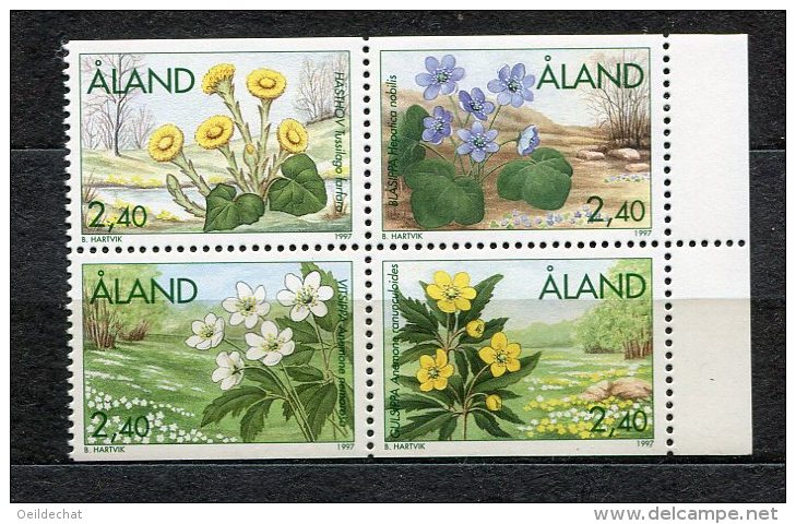 4069  ALAND   N° 123/6**  2  M 40  : Fleurs Printanières   1997  SUPERBE - Aland