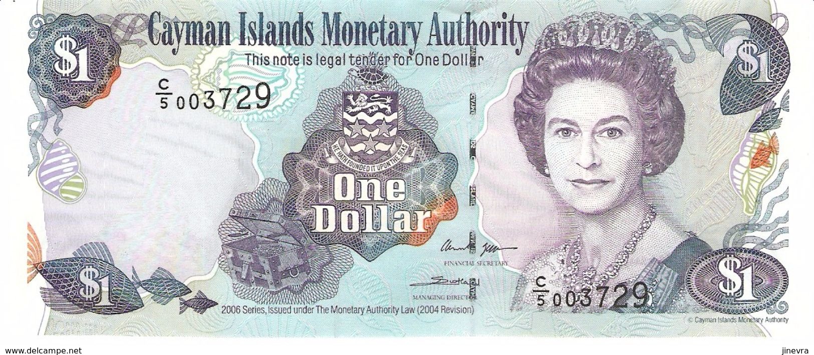 CAYMAN ISLANDS 1 DOLLAR 2006 PICK 33a UNC - Cayman Islands