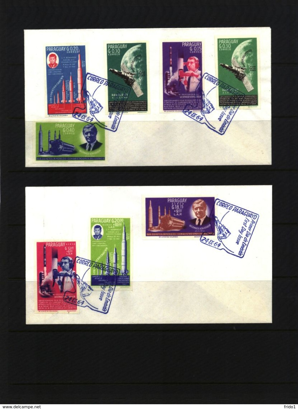 Paraguay Interesting Space / Raumfahrt  Imperforated Set FDC - América Del Sur