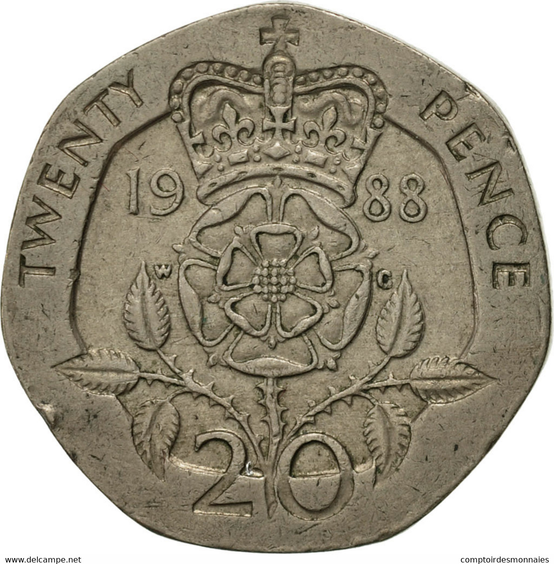 Monnaie, Grande-Bretagne, Elizabeth II, 20 Pence, 1988, TTB, Copper-nickel - 20 Pence