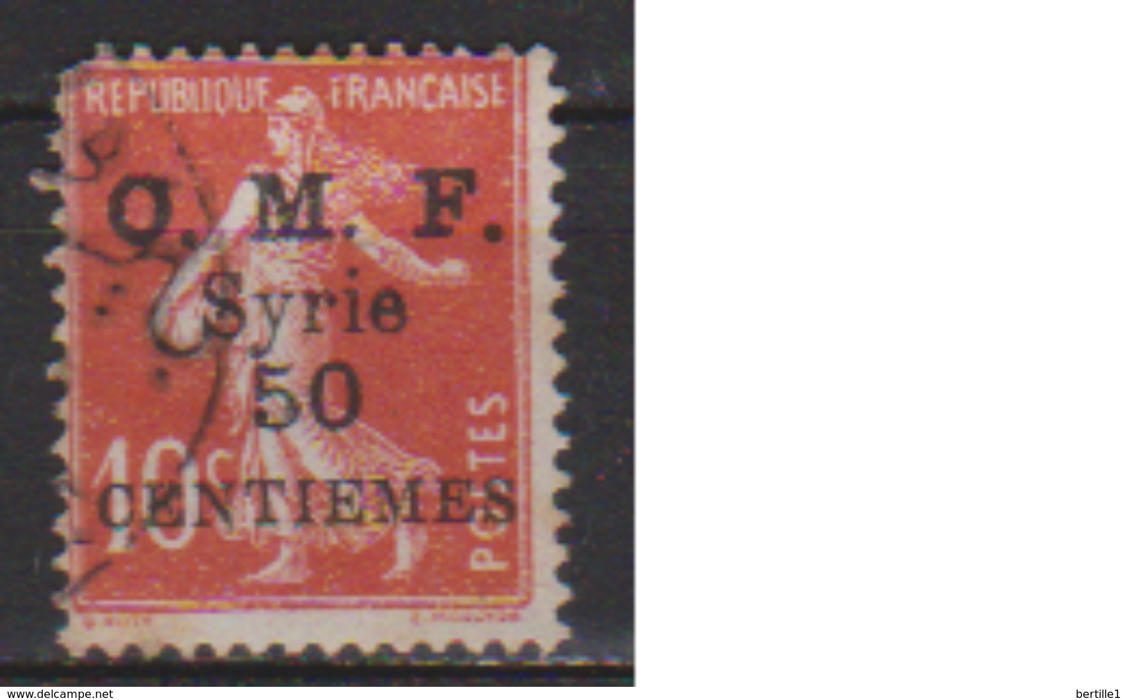 SYRIE            N°  58              OBLITERE         ( O    3372  ) - Oblitérés