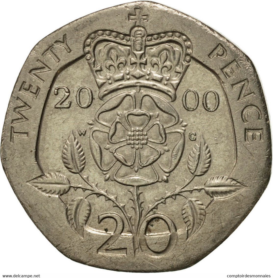 Monnaie, Grande-Bretagne, Elizabeth II, 20 Pence, 2000, TTB+, Copper-nickel - 20 Pence