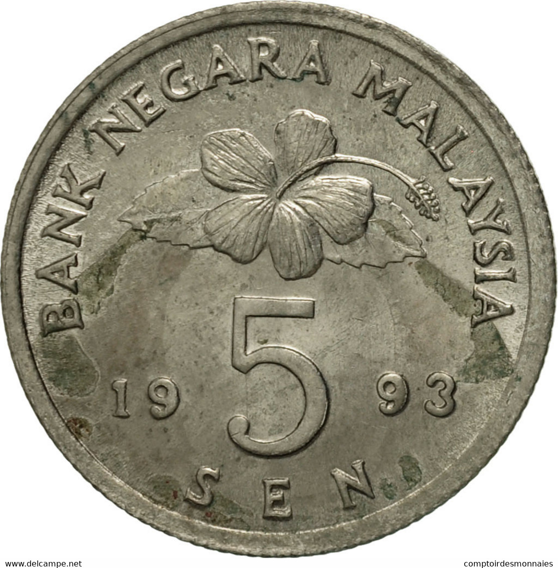 Monnaie, Malaysie, 5 Sen, 1993, SUP, Copper-nickel, KM:50 - Malaysie
