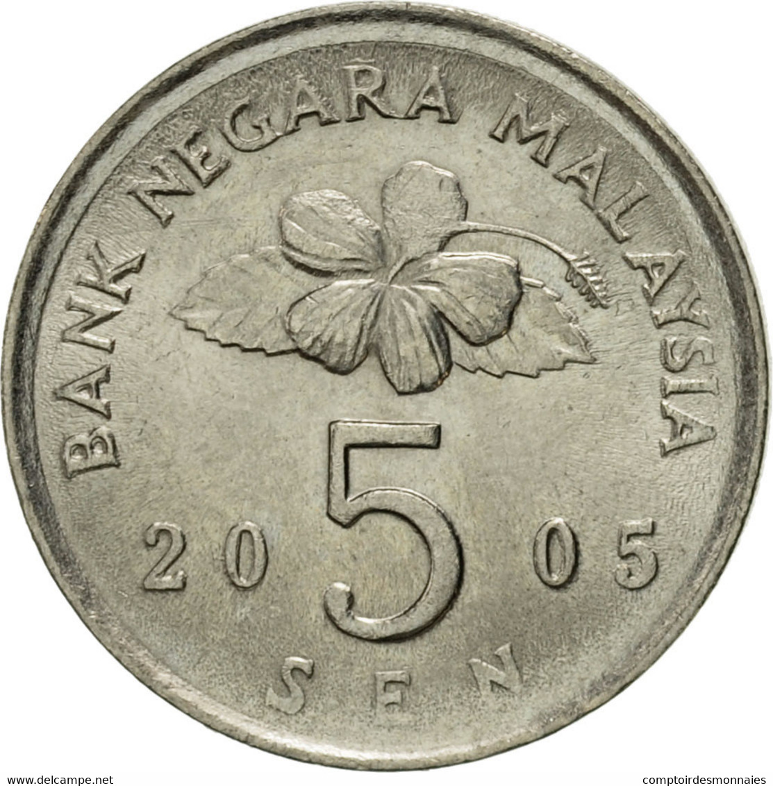 Monnaie, Malaysie, 5 Sen, 2005, SUP, Copper-nickel, KM:50 - Malaysie