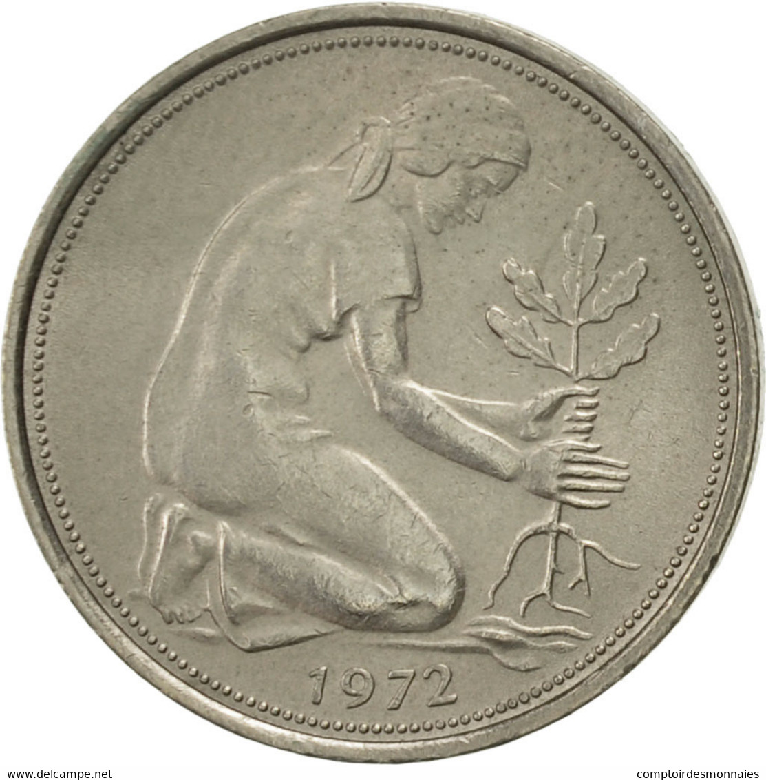 Monnaie, République Fédérale Allemande, 50 Pfennig, 1972, Munich, TTB - 50 Pfennig