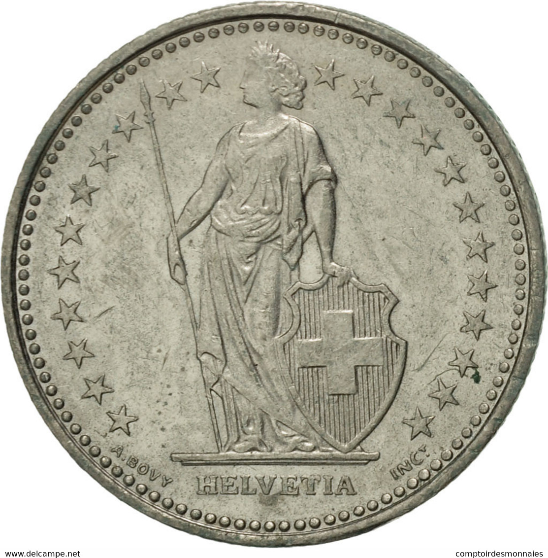 Monnaie, Suisse, 1/2 Franc, 1987, Bern, TTB+, Copper-nickel, KM:23a.3 - Otros & Sin Clasificación