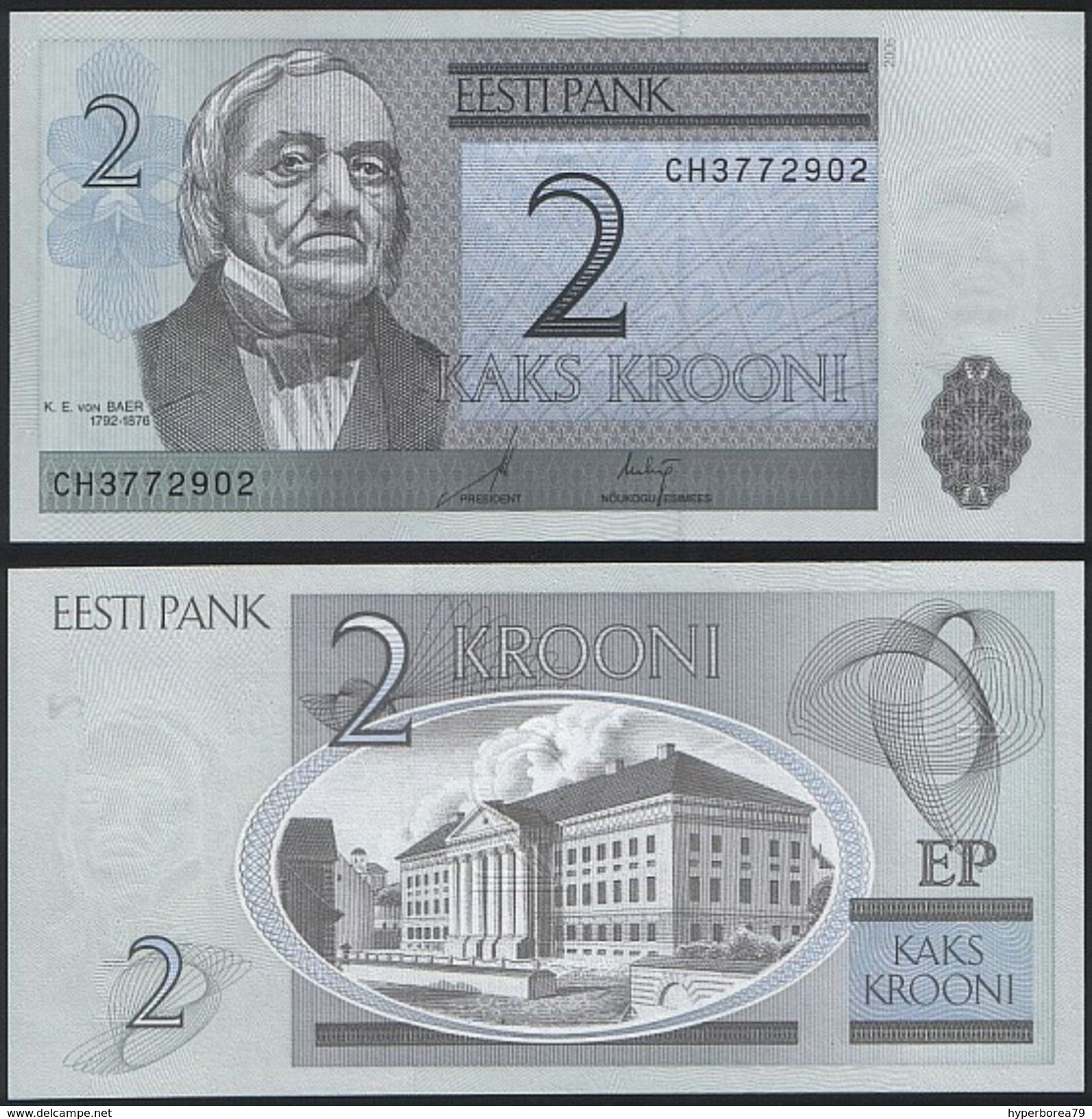 Estonia DEALER LOT ( 10 Pcs ) P 85 A - 2 Krooni 2006 - UNC - Estonia