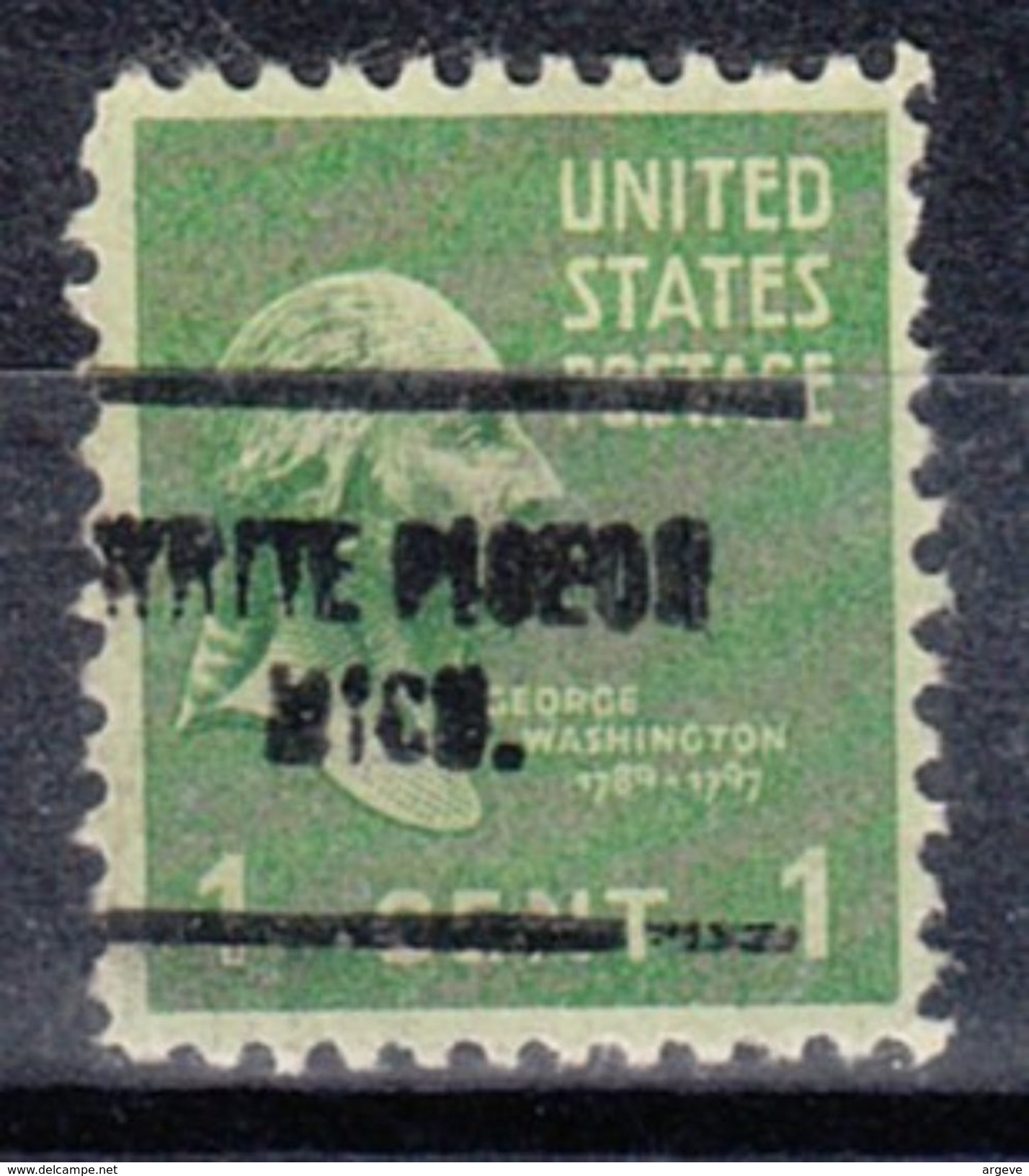 USA Precancel Vorausentwertung Preo, Locals Michigan, White Pigeon 704 - Vorausentwertungen