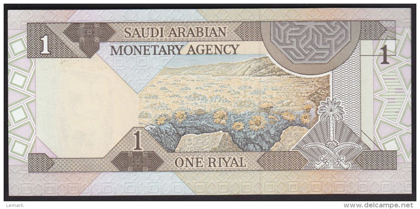 Saudi Arabia 1 Riyal 1984 P21d UNC - Arabia Saudita