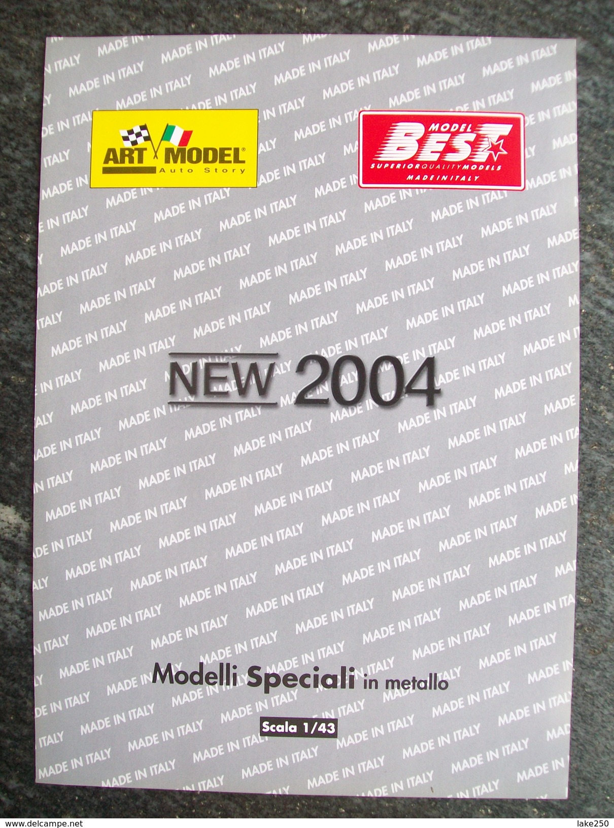 PIEGHEVOLE ART MODEL NOVITA'  2004  AUTOMODELLI IN SCALA 1/43   FERRARI  PERFETTO - Italien