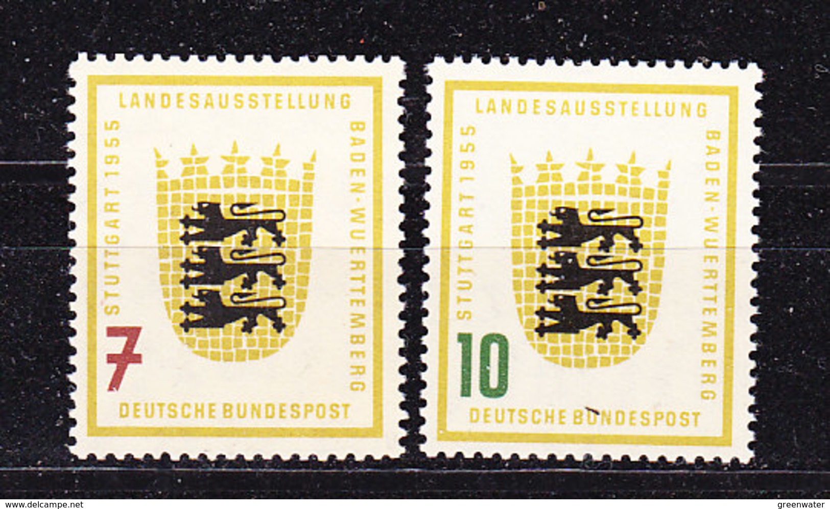 Germany 1955 Baden-Wurttenberg 2v ** Mnh (36675A) - Ongebruikt