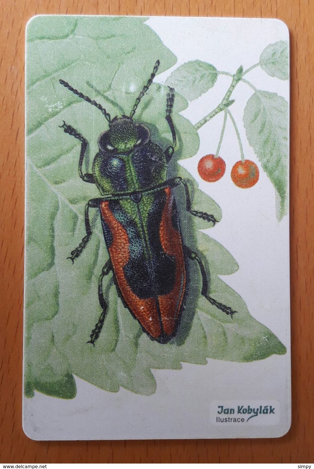 Czech Republic Phonecard With Chip Bugs Insects Cherry - Coccinelle