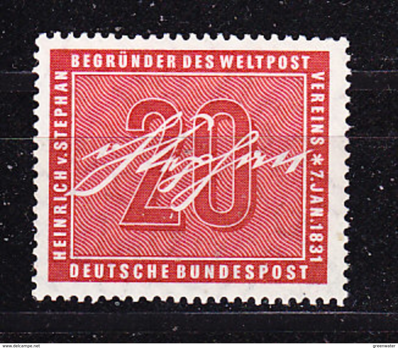 Germany 1956 Heinrich Von Stephan 1v ** Mnh (36675D) - Ongebruikt