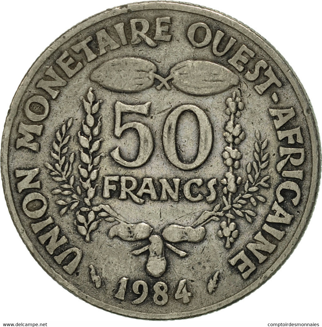 Monnaie, West African States, 50 Francs, 1984, Paris, TTB+, Copper-nickel, KM:6 - Costa De Marfil