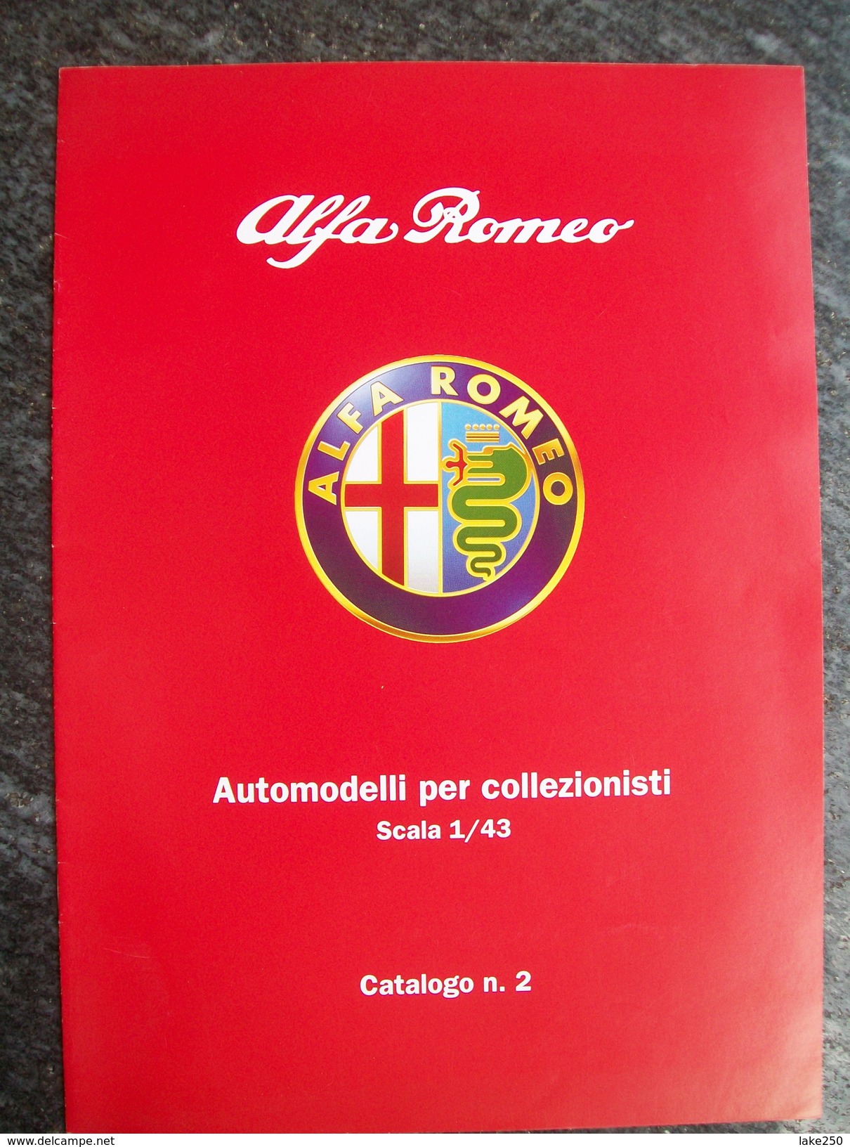 CATALOGO  N°2   M4  AUTOMODELLI  In Scala 1/43  ALFA  ROMEO. Scala 1/43 - Italie