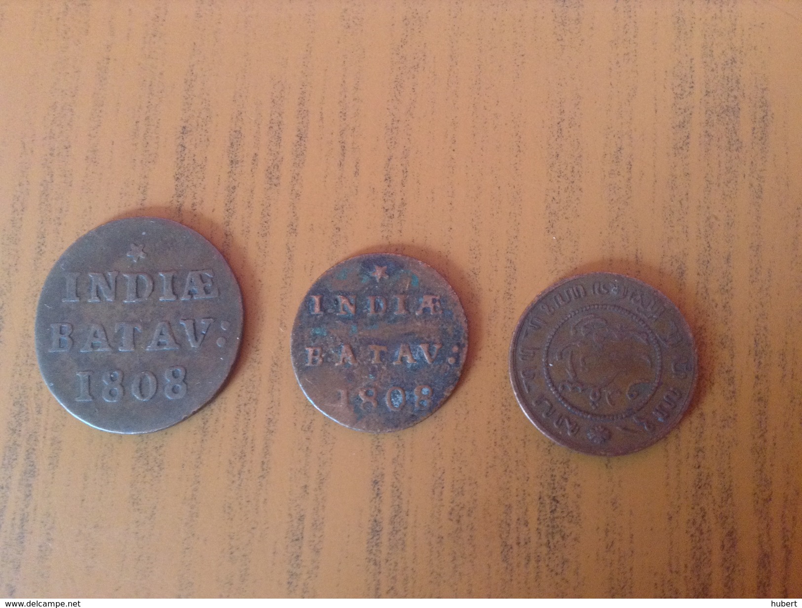 TTB Lot India Batav 1808  5 1/16 / 5 1/32. Et Superbe 1/2 Cent 1859 - Indes Néerlandaises