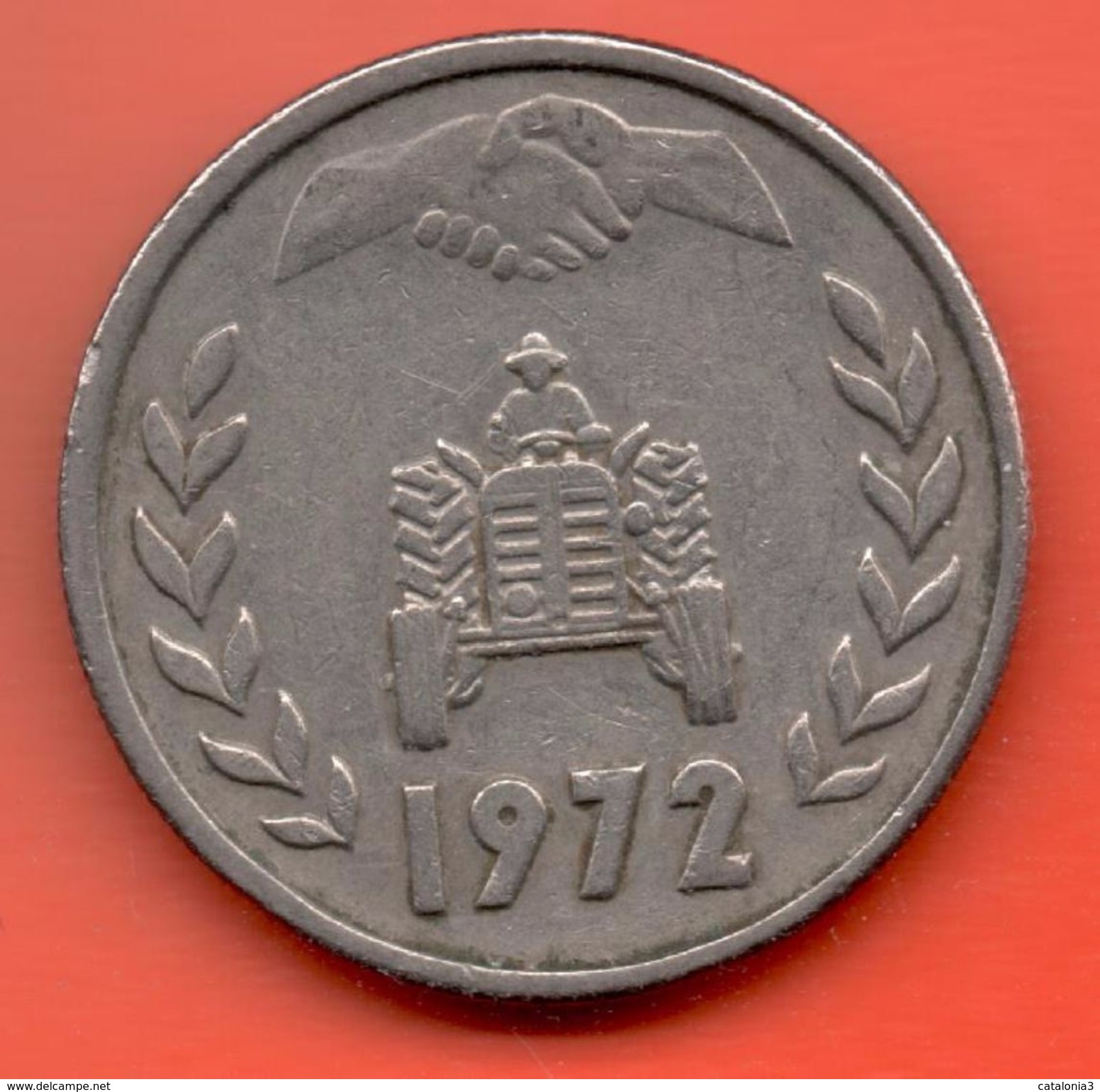 ARGELIA - ALGERIA = 1 DINAR 1972 - Argelia