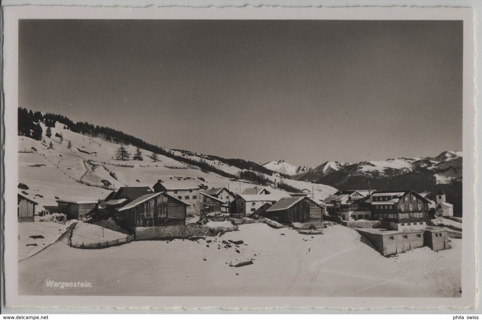 Wergenstein Im Winter En Hiver - Photo: S. Ried - Casti-Wergenstein