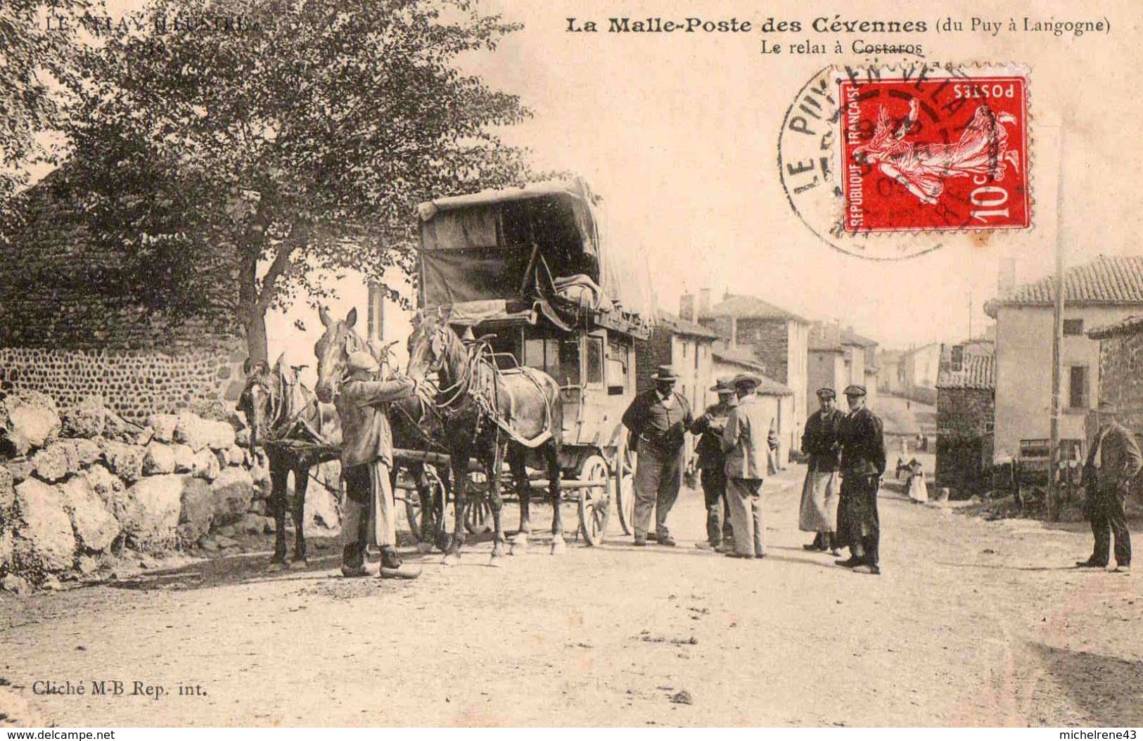 43 La Malle Poste Des Cévennes - Le Relai à Costaros - Autres & Non Classés