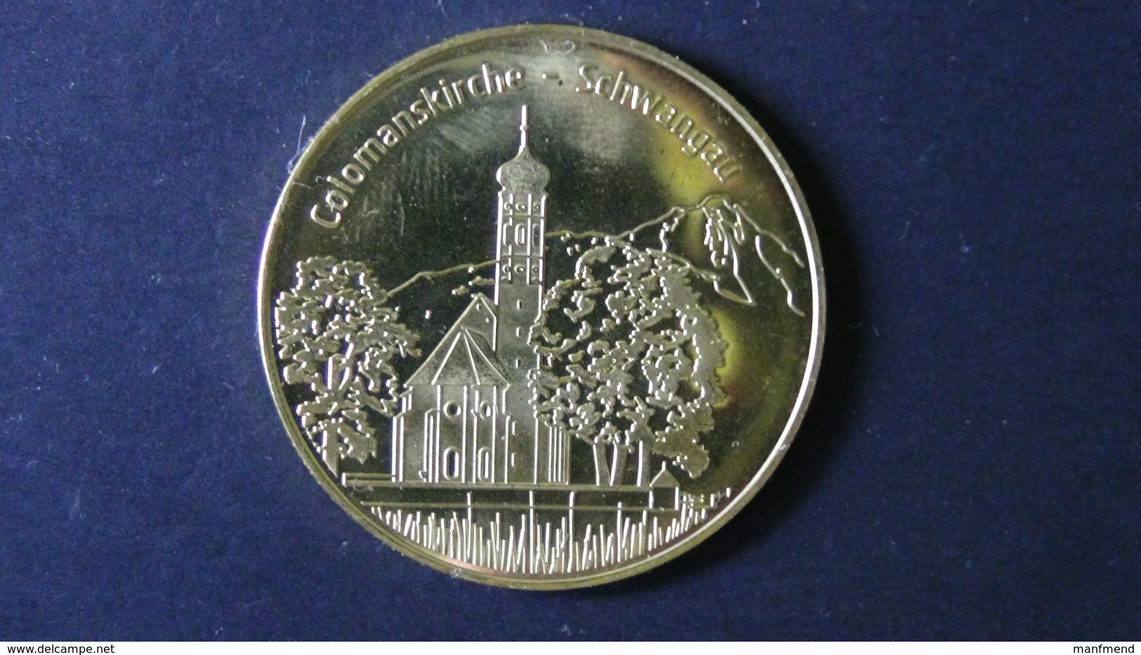 Germany - Colomanskirche Schwangau / Camping Bannwaldsee - Look Scans - Souvenirmunten (elongated Coins)