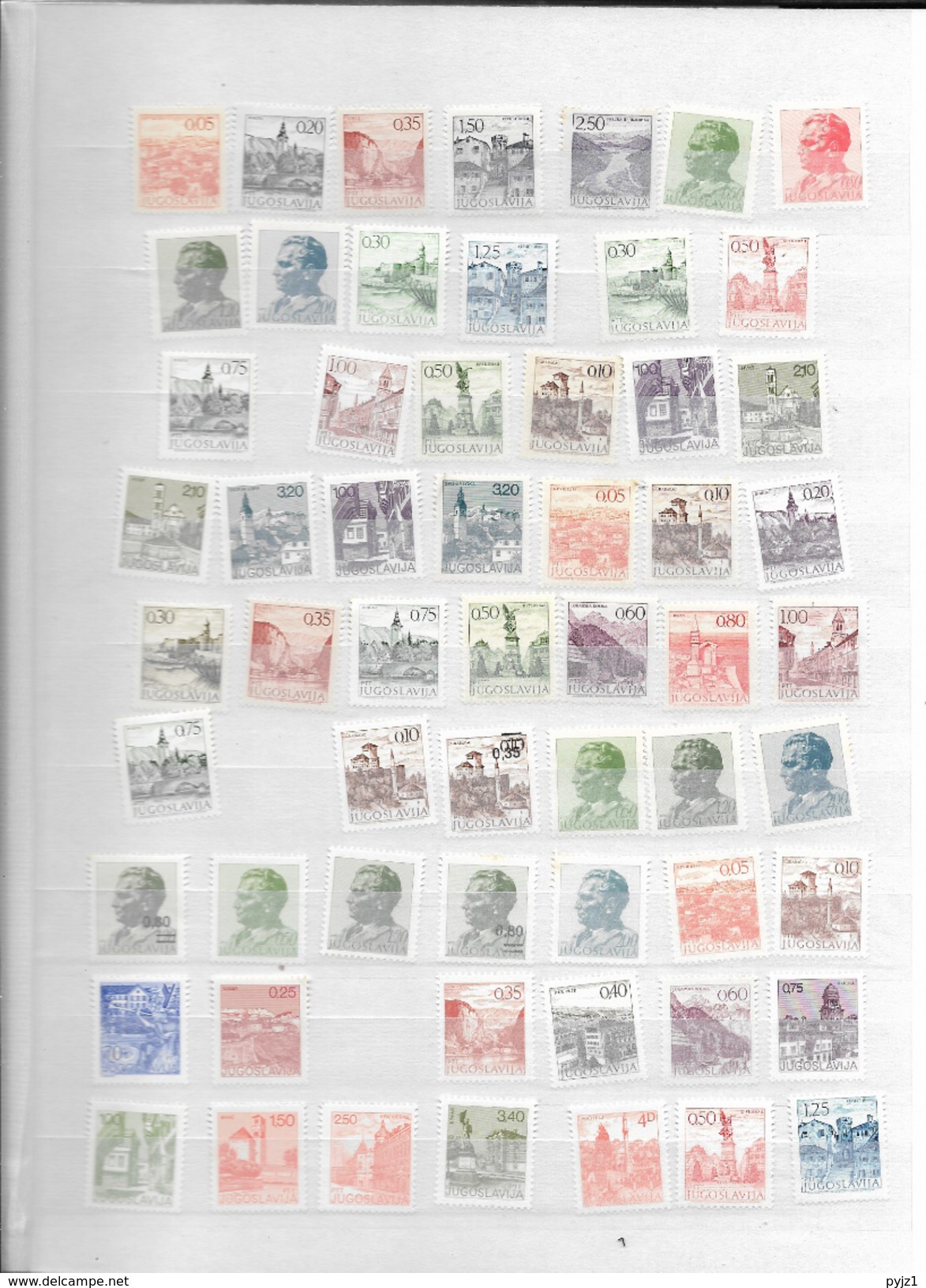 Yugoslavia Definitives MNH (5 Scans) - Collections (sans Albums)