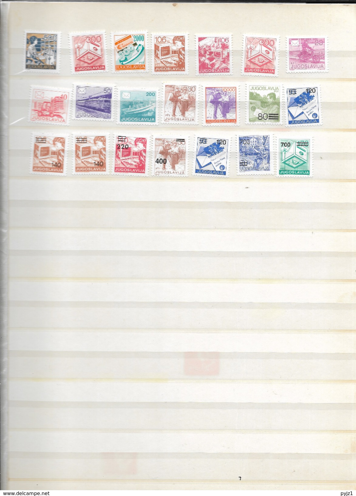 Yugoslavia Definitives MNH (5 Scans) - Collections (sans Albums)