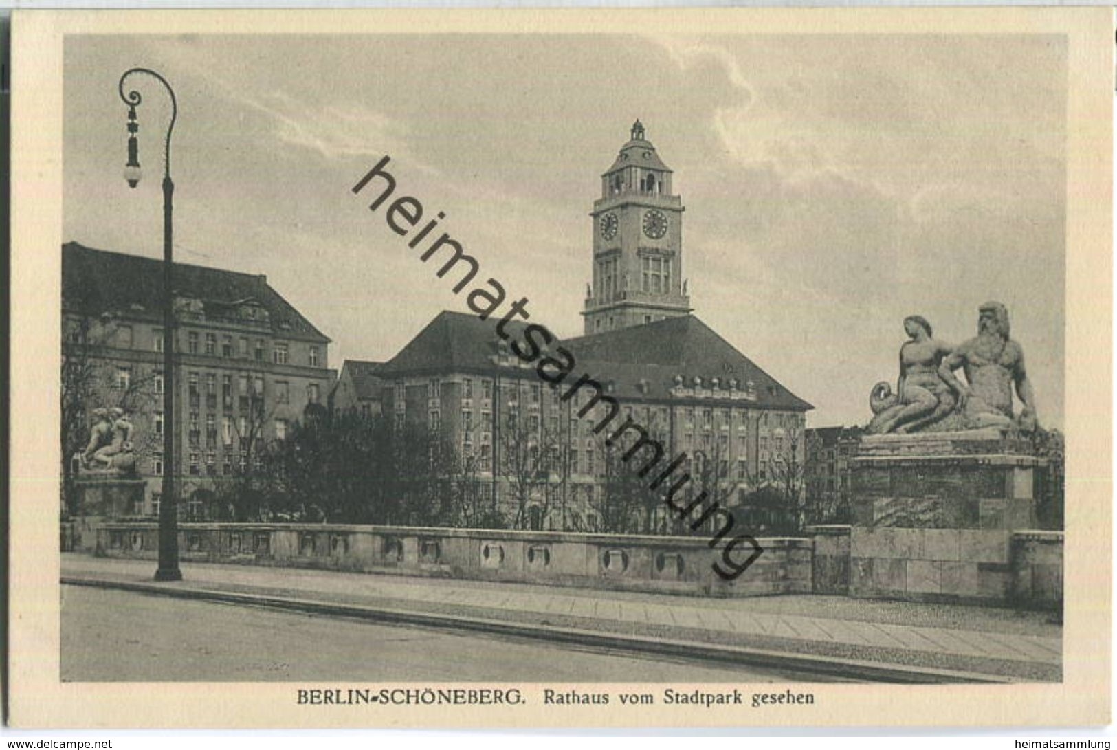 Berlin - Schöneberg - Rathaus Vom Stadtpark Aus Gesehen - Verlag J. Goldiner Berlin 30er Jahre - Schöneberg