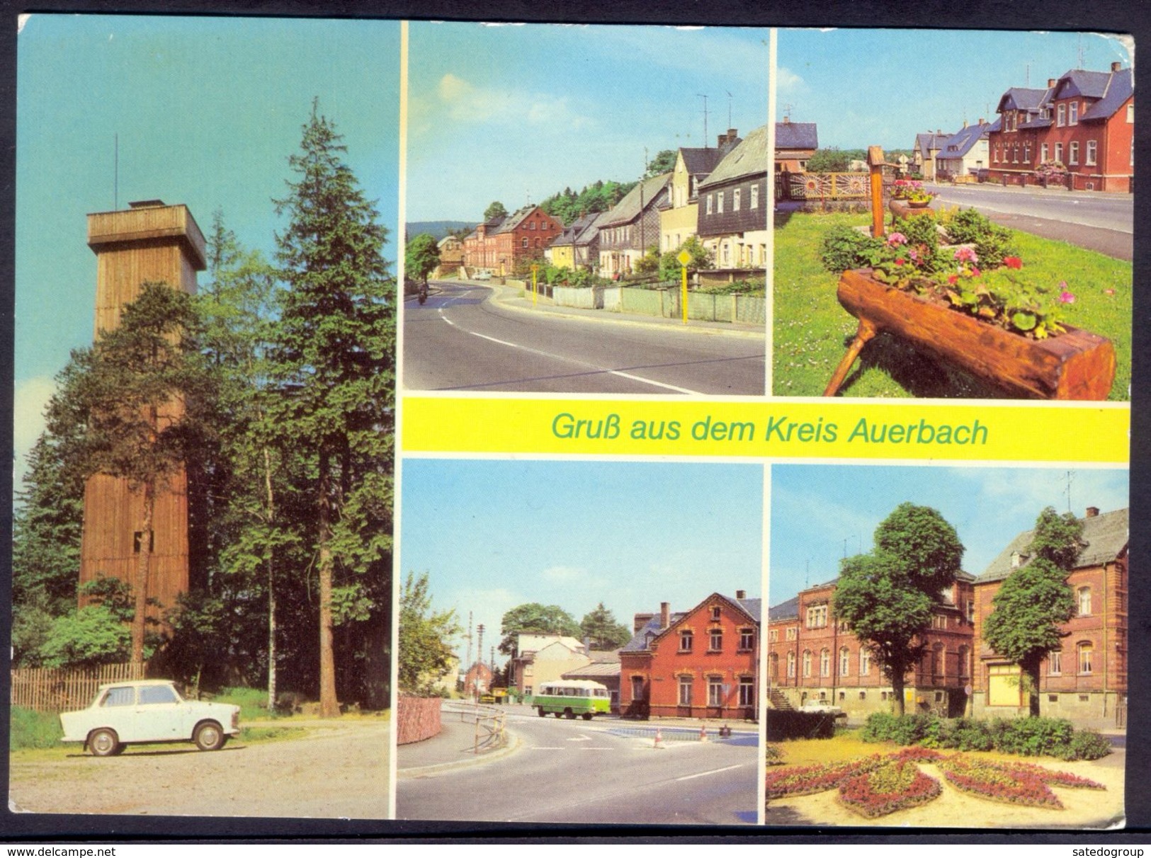 Germany < Grus Aus Dem Kreis Auerbach - Steinbergturm > Rare - Auerbach (Vogtland)