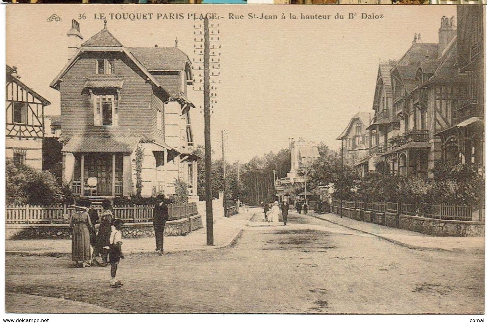 CPA - 62 - LE TOUQUET PARIS PLAGE -  Rue Saint Jean à La Hauteur Du Bd Daloz - Le Touquet