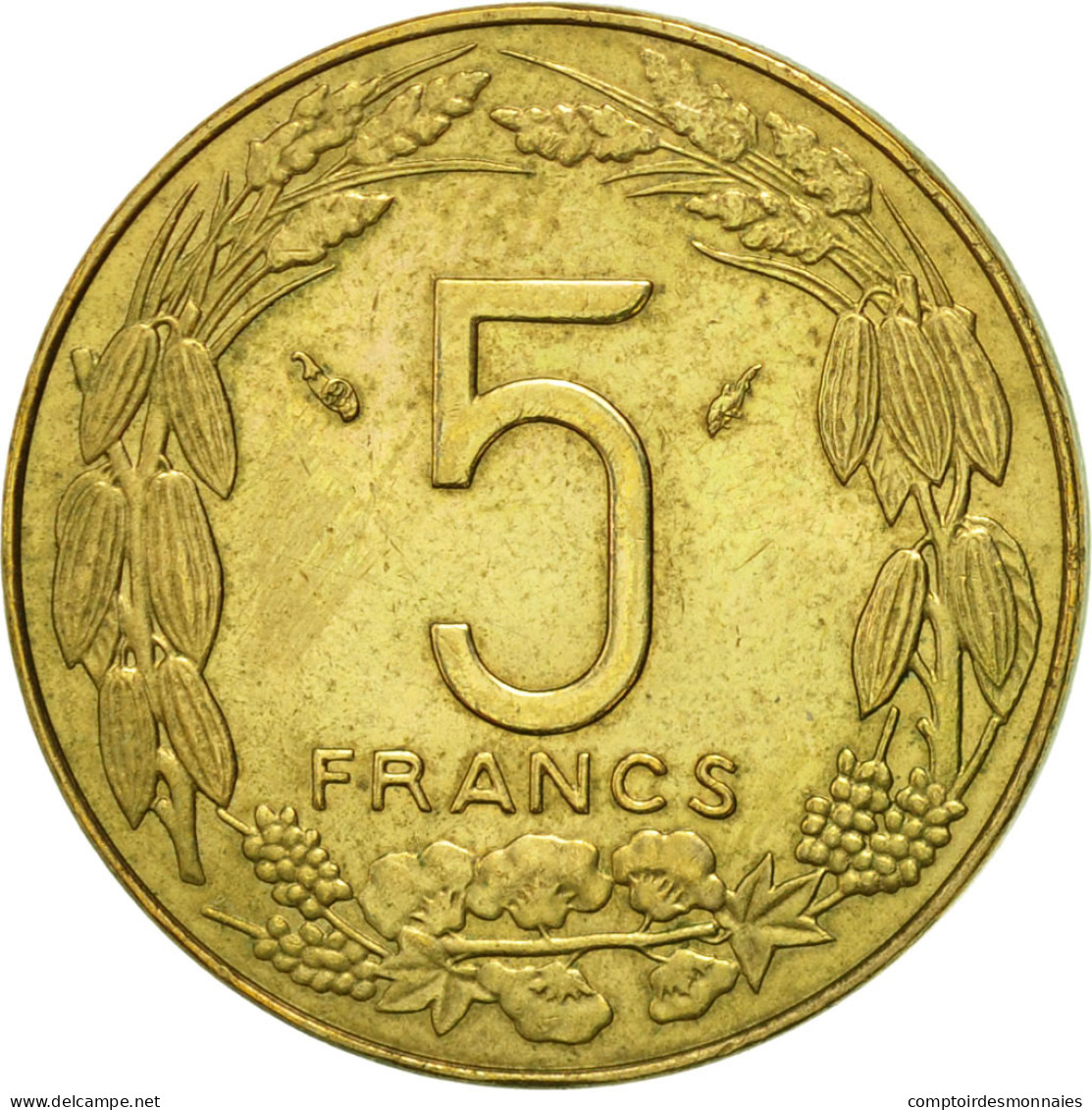 Monnaie, États De L'Afrique Centrale, 5 Francs, 1983, Paris, SUP - Kameroen