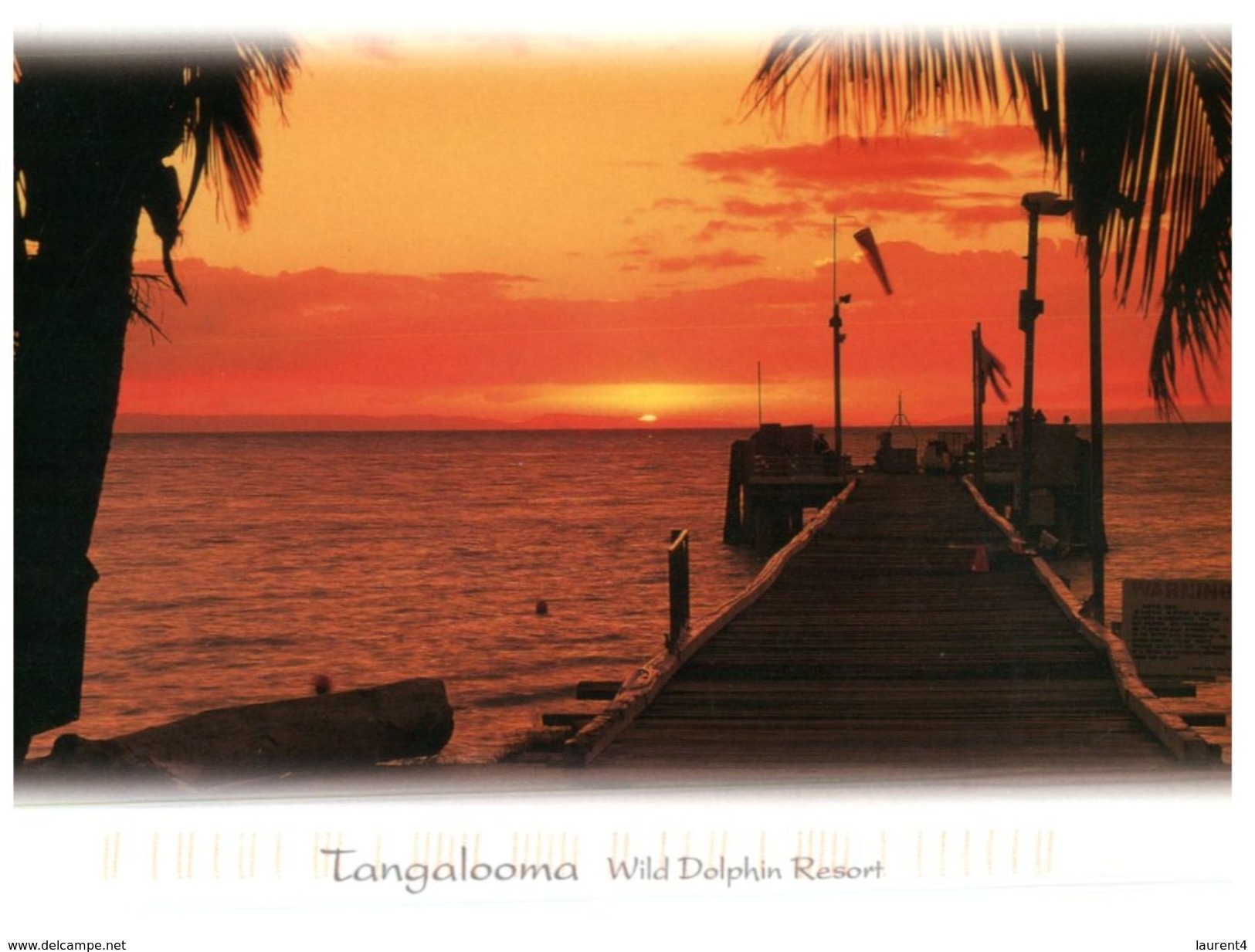 (119) Australia - (with Stamp At Back Of Card) QLD - Tangalooma Sunset - Sunshine Coast