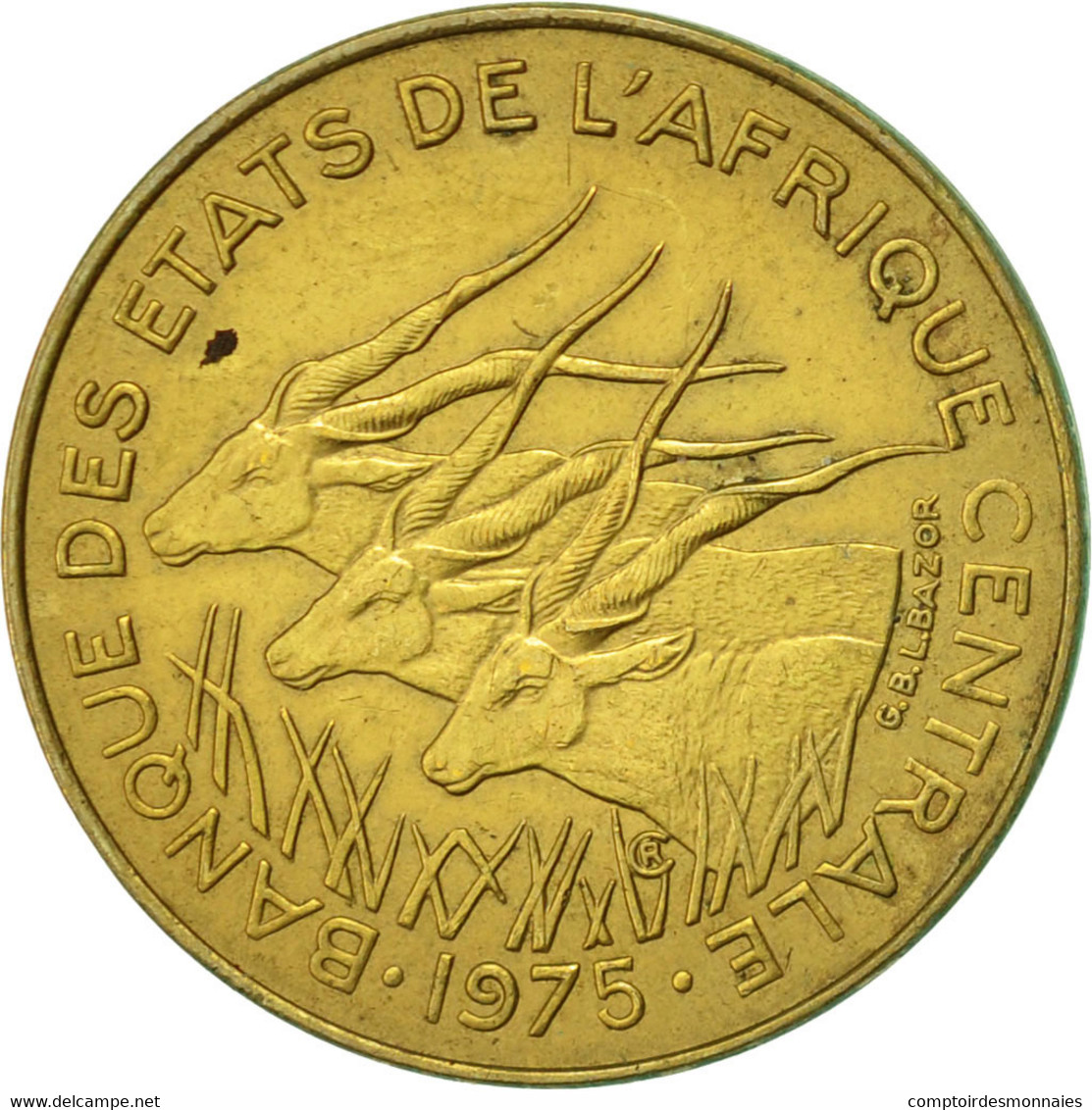 Monnaie, États De L'Afrique Centrale, 10 Francs, 1975, Paris, TTB - Ivory Coast