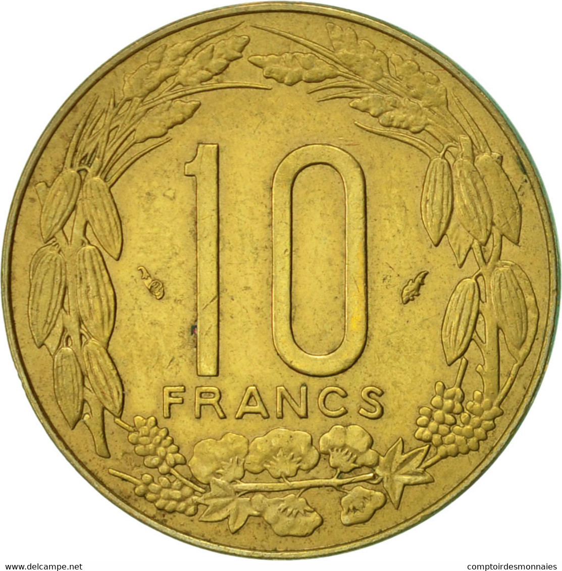 Monnaie, États De L'Afrique Centrale, 10 Francs, 1975, Paris, TTB - Ivoorkust