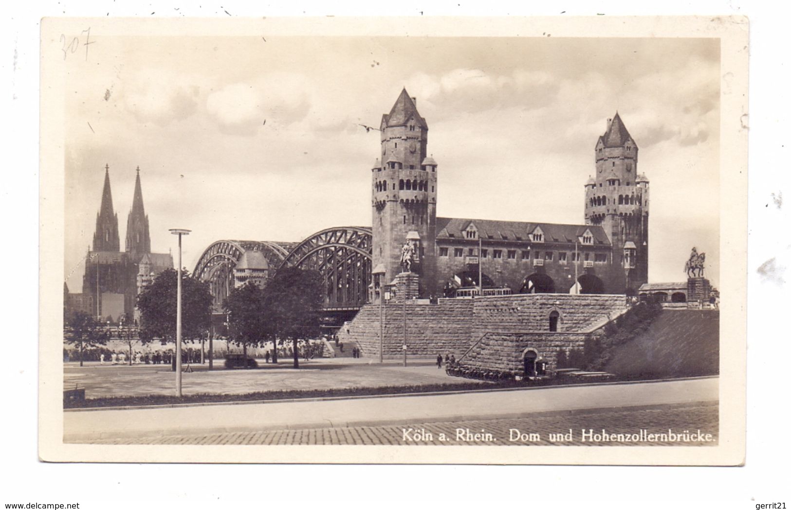 5000 KÖLN - DEUTZ, Aufgang Zur Hohenzollernbrücke, NS-Zeit - Koeln