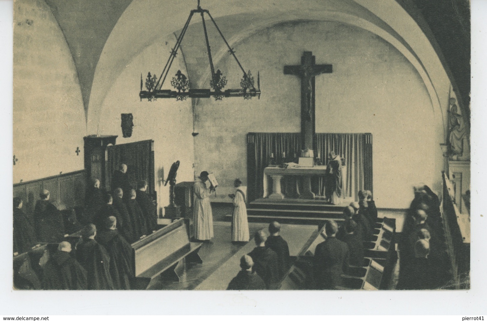 ABBAYE DE SAINT WANDRILLE - La Messe Conventuelle  (texte Intéressant Au Dos ) - Saint-Wandrille-Rançon