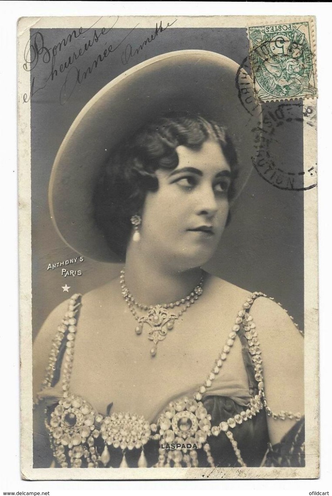 De Laspada - Artiste De La Belle époque - Carte Postale Ancienne -  Femme Lady Frau - Artistes