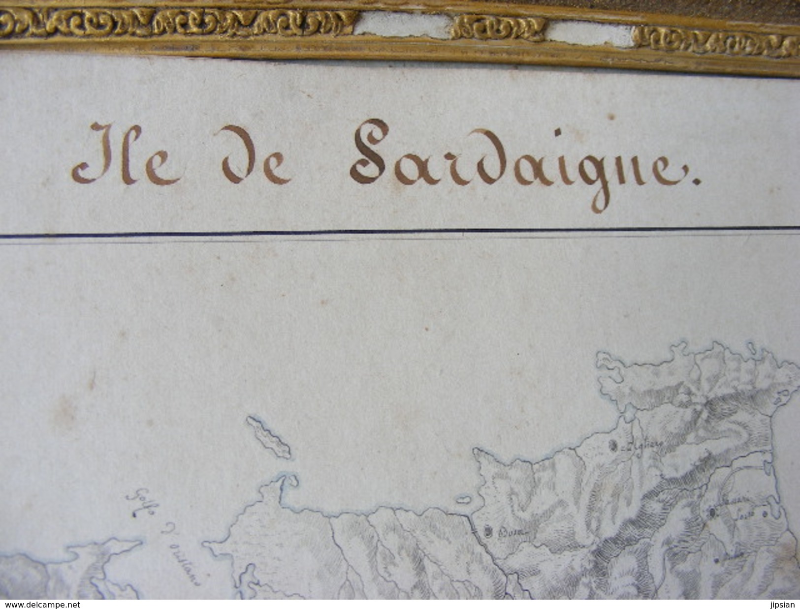 Carte Manuscrite Originale Sardaigne 1820 Réalisée Par Charles Albert De Savoie Futur Roi De Sardaigne Et Duc De Savoie - Historical Documents
