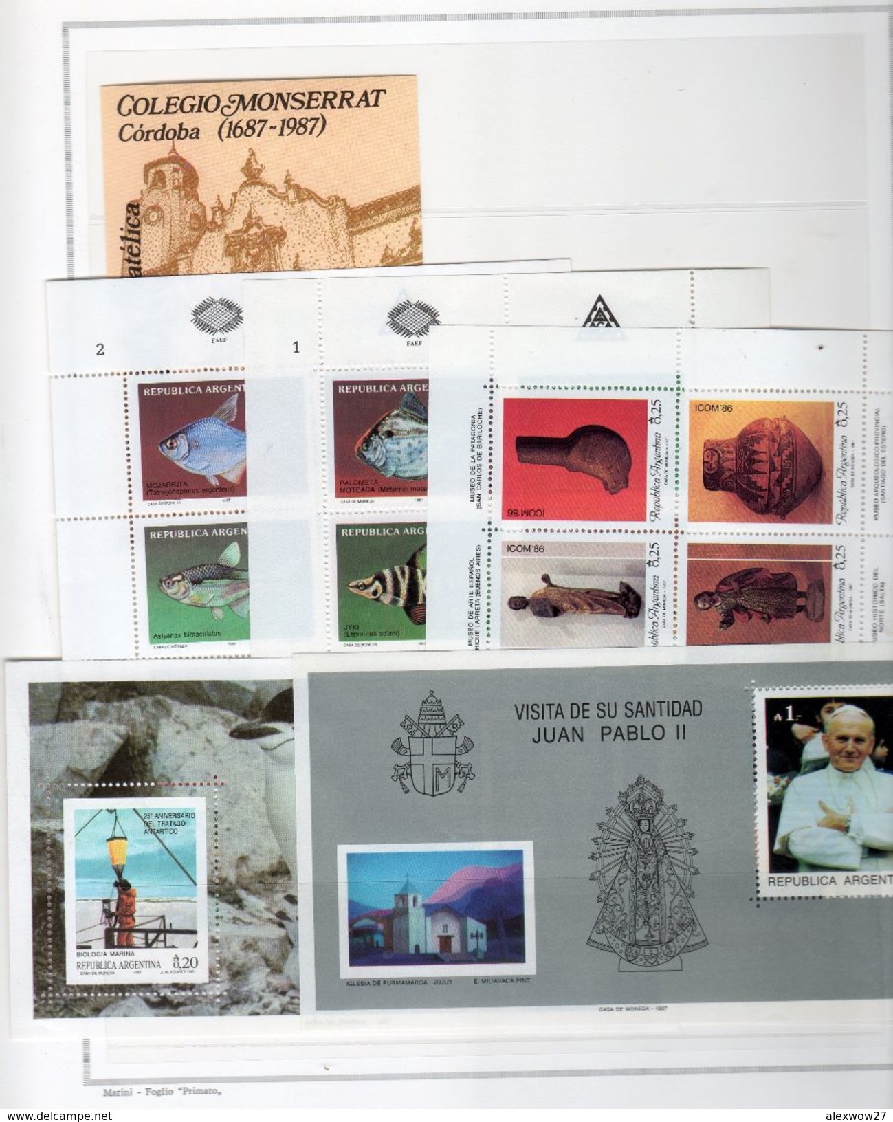 Argentina 1987 -- Annata Completa /Years Complete -- **MNH /VF - Volledig Jaar