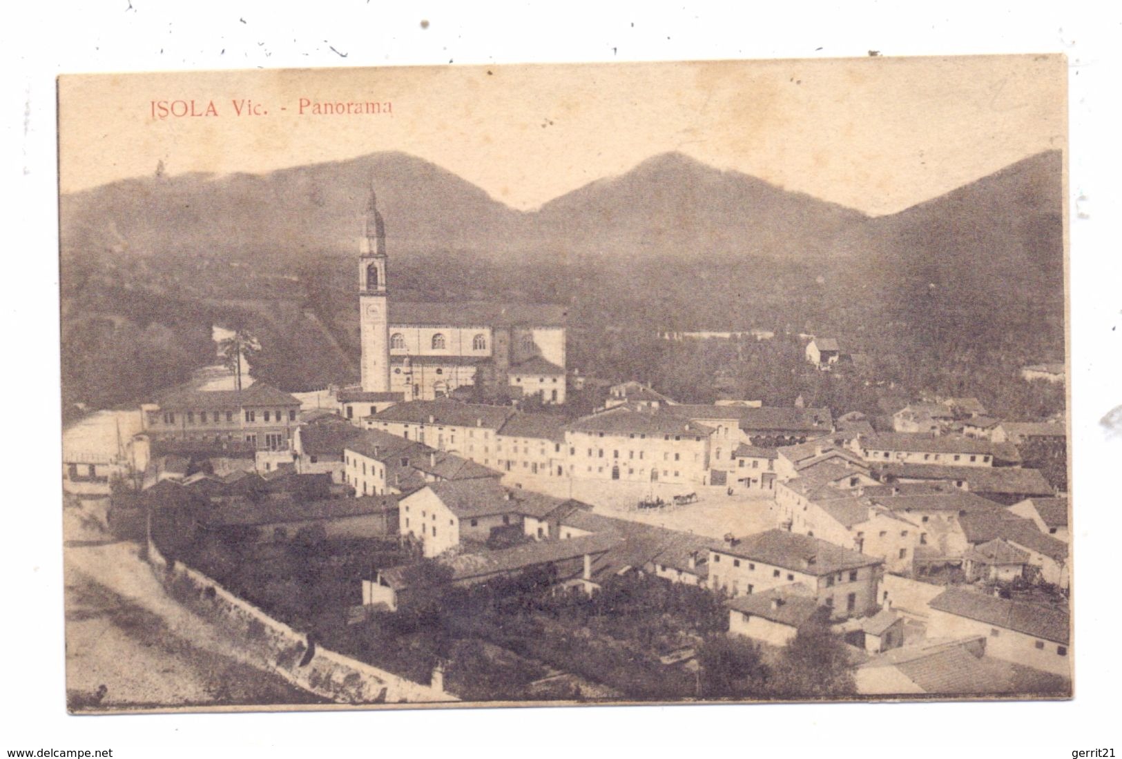 I 36013 ISOLA VICENTINA, Panorama, 1918 - Sonstige & Ohne Zuordnung