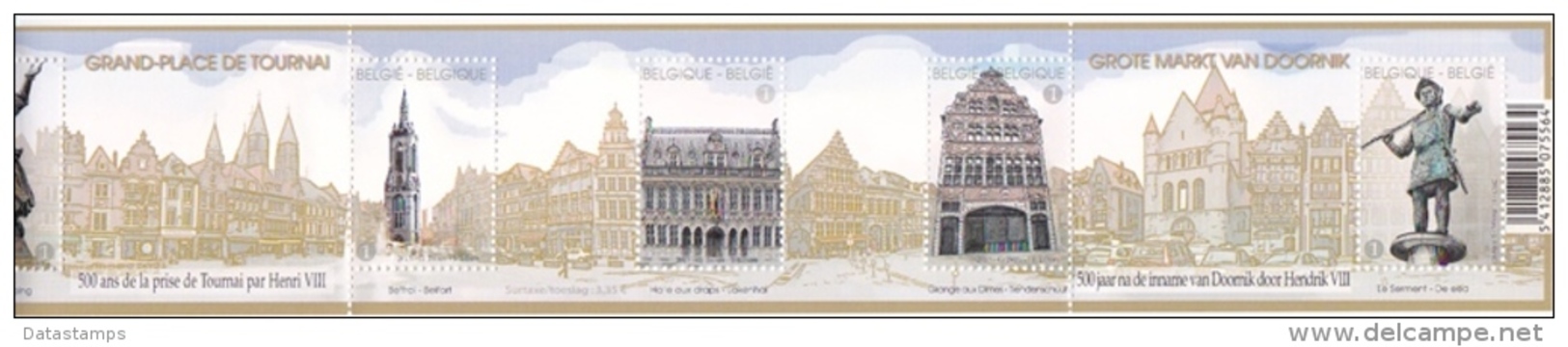 2013 - Bl 212 - XX - Doornik: Grote Markt  / Tournai: La Grand-place - Neufs