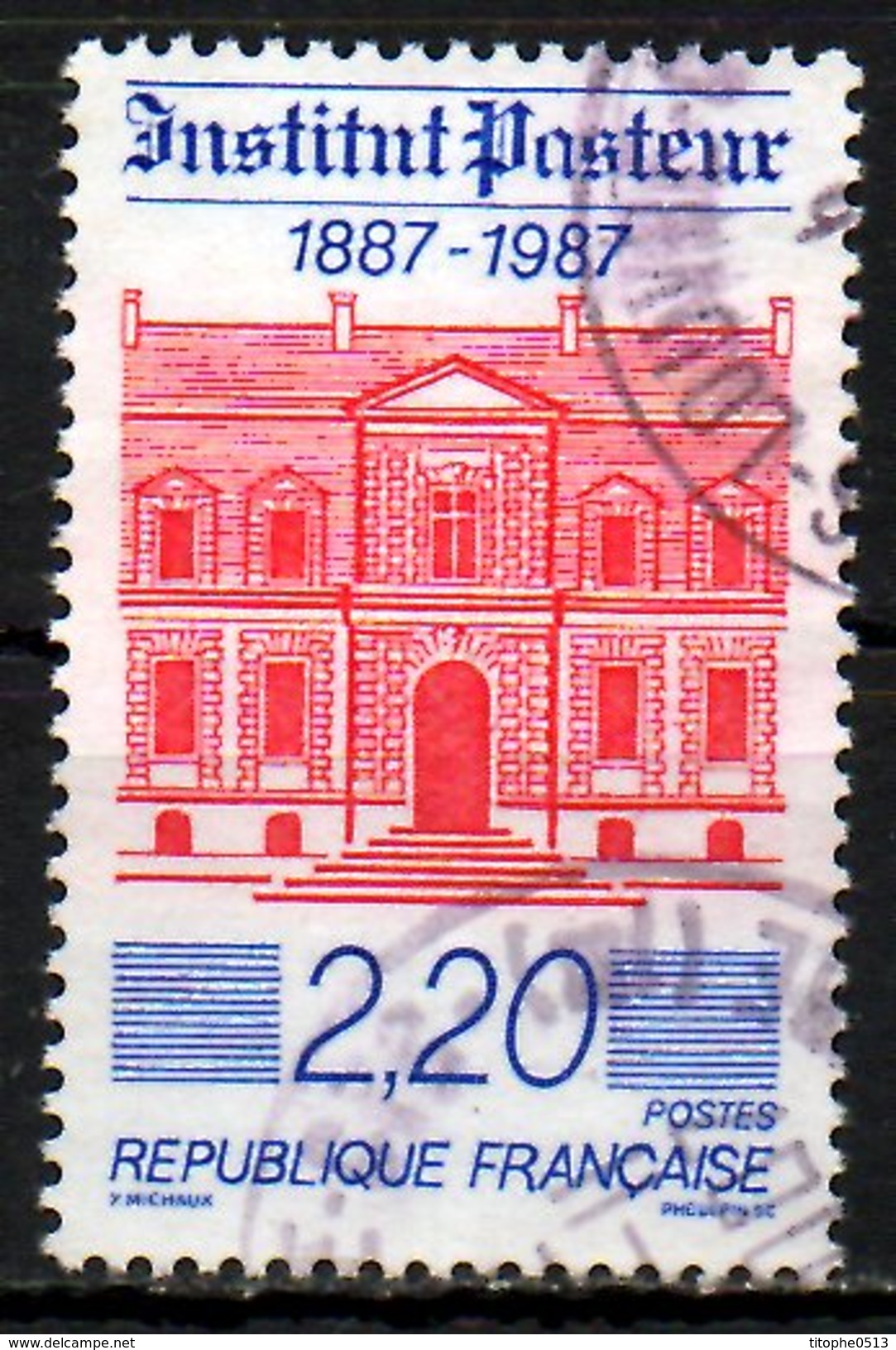 FRANCE. N°2496 Oblitéré De 1987. Institut Pasteur. - Louis Pasteur