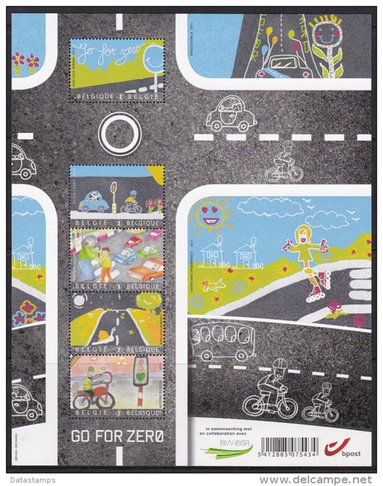 2013 - Bl 204 - XX - Verkeersveiligheid /  Sécurité Routiére -  Go For Zero - 1961-2001