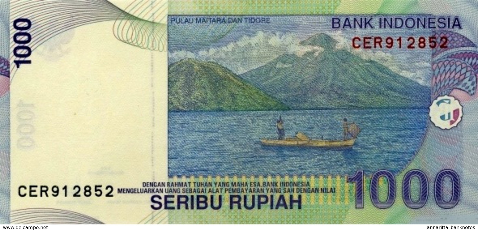 INDONESIA 1000 RUPIAH 2000 (2008) P-141i UNC  [ID597i] - Indonesia