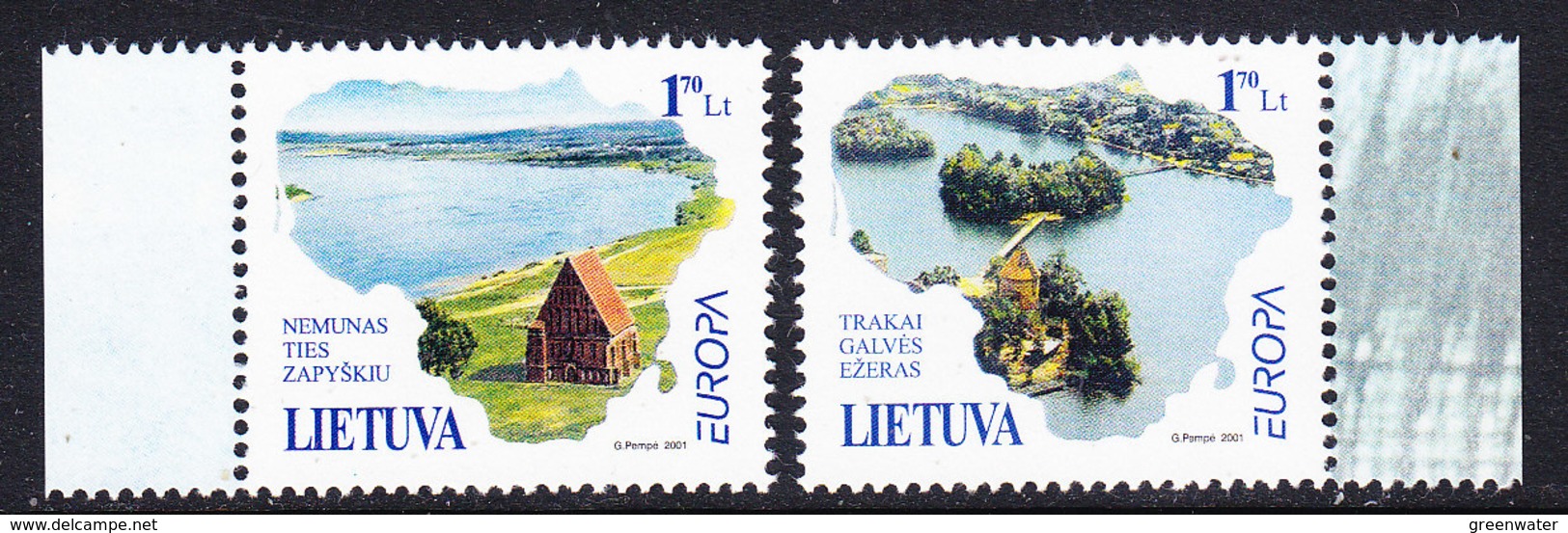 Europa Cept 2001 Lithuania 2v ** Mnh (36685a) Promotion - 2001